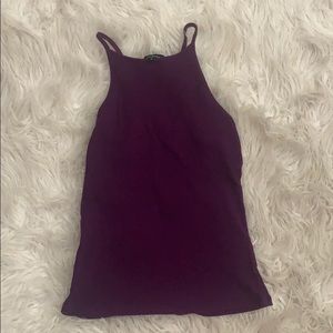 purple halter top